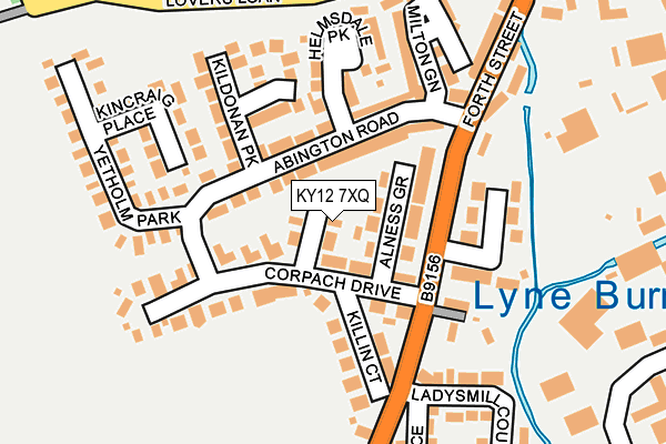 KY12 7XQ map - OS OpenMap – Local (Ordnance Survey) KY12 7XQ map - OS OpenMap – Local (Ordnance Survey)