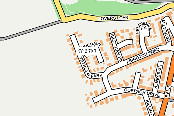 KY12 7XR map - OS OpenMap – Local (Ordnance Survey) KY12 7XR map - OS OpenMap – Local (Ordnance Survey)