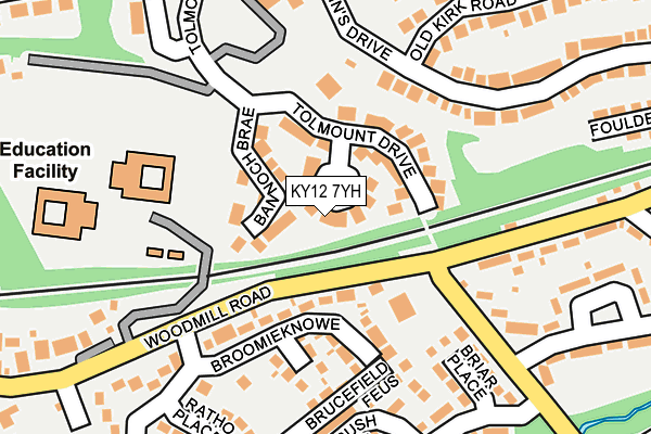 KY12 7YH map - OS OpenMap – Local (Ordnance Survey) KY12 7YH map - OS OpenMap – Local (Ordnance Survey)