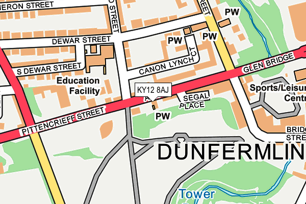 KY12 8AJ map - OS OpenMap – Local (Ordnance Survey) KY12 8AJ map - OS OpenMap – Local (Ordnance Survey)