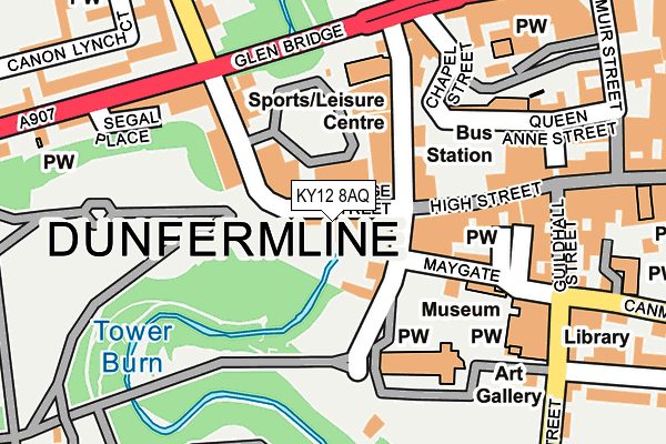 KY12 8AQ map - OS OpenMap – Local (Ordnance Survey) KY12 8AQ map - OS OpenMap – Local (Ordnance Survey)