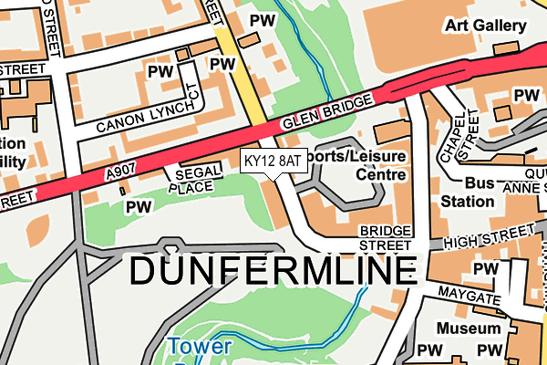 KY12 8AT map - OS OpenMap – Local (Ordnance Survey) KY12 8AT map - OS OpenMap – Local (Ordnance Survey)