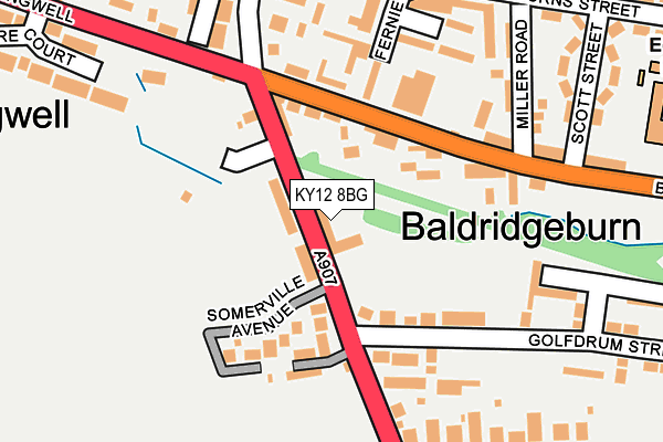 KY12 8BG map - OS OpenMap – Local (Ordnance Survey) KY12 8BG map - OS OpenMap – Local (Ordnance Survey)