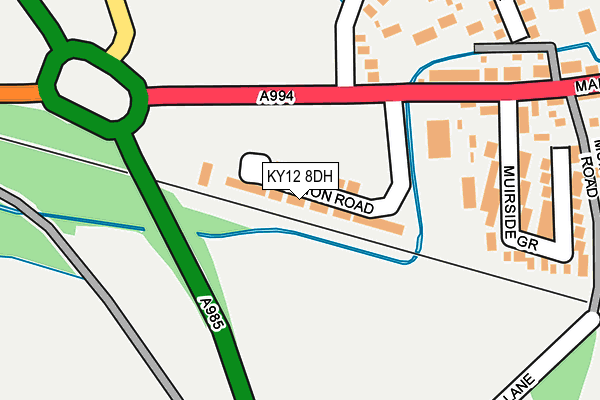 KY12 8DH map - OS OpenMap – Local (Ordnance Survey) KY12 8DH map - OS OpenMap – Local (Ordnance Survey)