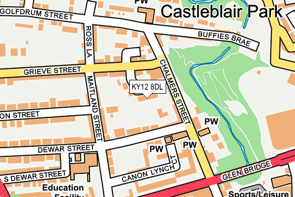 KY12 8DL map - OS OpenMap – Local (Ordnance Survey) KY12 8DL map - OS OpenMap – Local (Ordnance Survey)