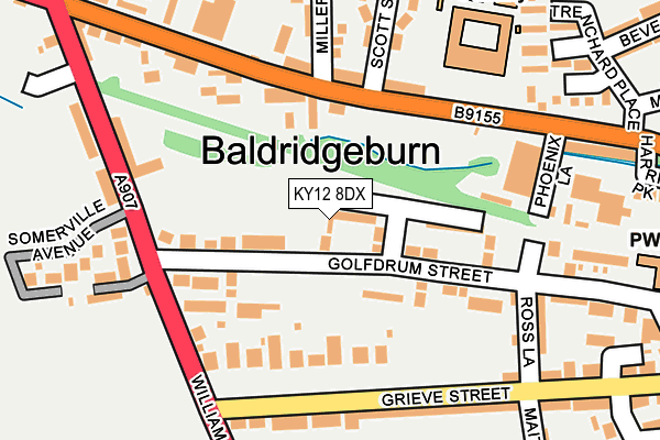 KY12 8DX map - OS OpenMap – Local (Ordnance Survey) KY12 8DX map - OS OpenMap – Local (Ordnance Survey)