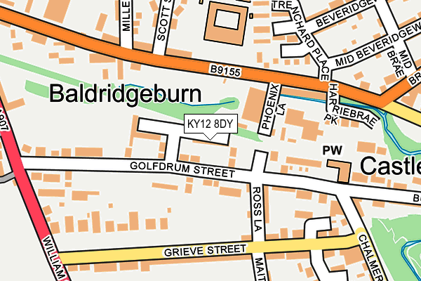 KY12 8DY map - OS OpenMap – Local (Ordnance Survey) KY12 8DY map - OS OpenMap – Local (Ordnance Survey)