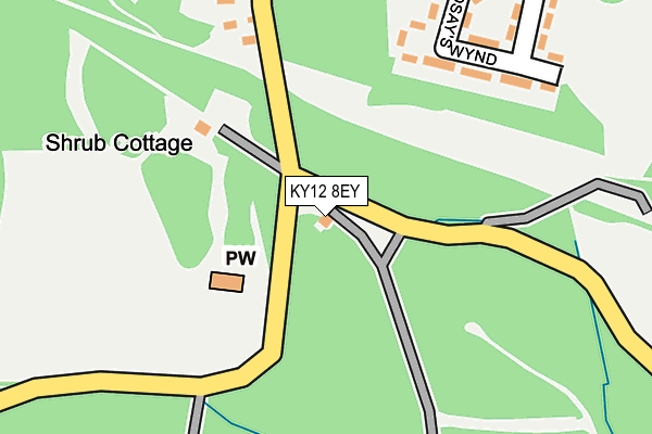 KY12 8EY map - OS OpenMap – Local (Ordnance Survey) KY12 8EY map - OS OpenMap – Local (Ordnance Survey)