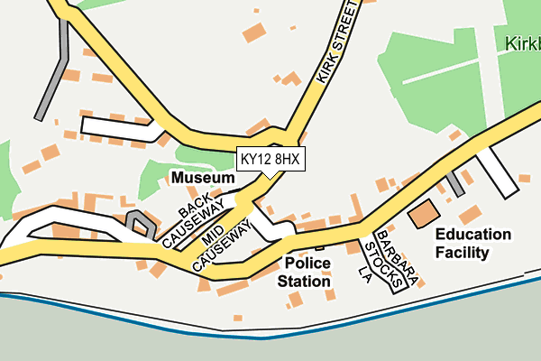 KY12 8HX map - OS OpenMap – Local (Ordnance Survey) KY12 8HX map - OS OpenMap – Local (Ordnance Survey)