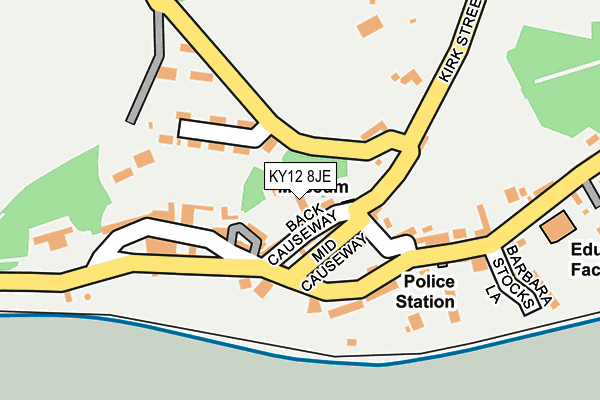 KY12 8JE map - OS OpenMap – Local (Ordnance Survey) KY12 8JE map - OS OpenMap – Local (Ordnance Survey)