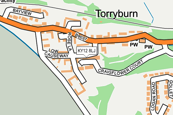 KY12 8LJ map - OS OpenMap – Local (Ordnance Survey) KY12 8LJ map - OS OpenMap – Local (Ordnance Survey)
