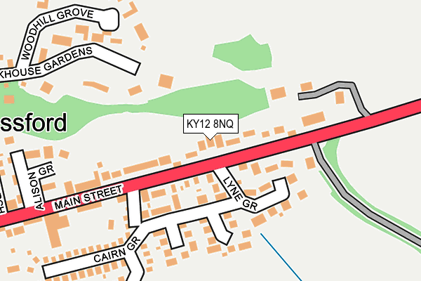 KY12 8NQ map - OS OpenMap – Local (Ordnance Survey) KY12 8NQ map - OS OpenMap – Local (Ordnance Survey)