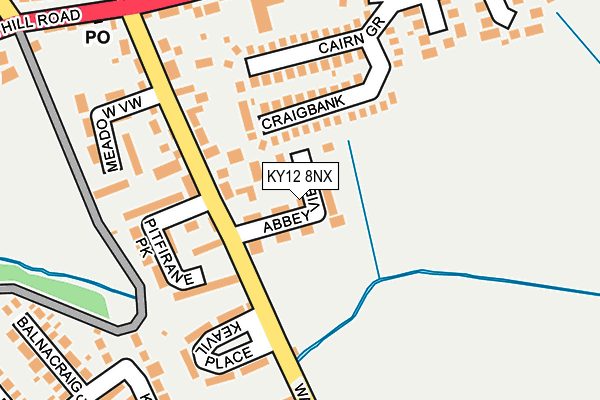 KY12 8NX map - OS OpenMap – Local (Ordnance Survey) KY12 8NX map - OS OpenMap – Local (Ordnance Survey)