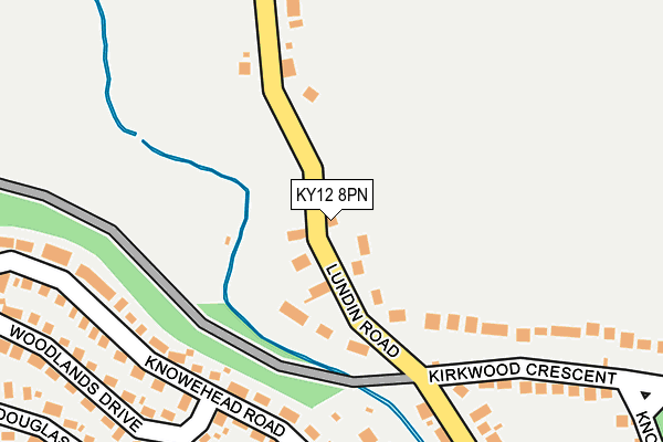 KY12 8PN map - OS OpenMap – Local (Ordnance Survey)