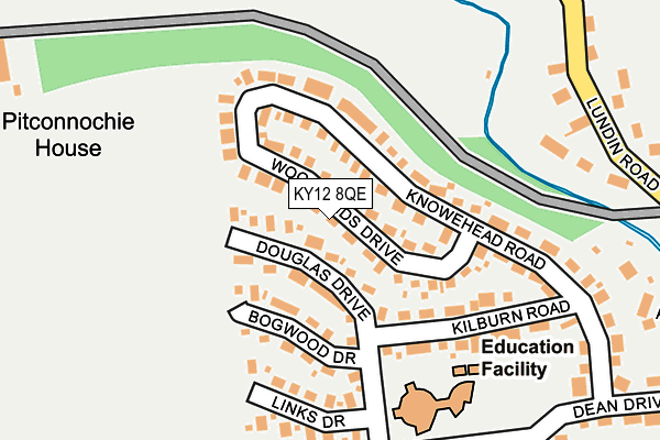 KY12 8QE map - OS OpenMap – Local (Ordnance Survey) KY12 8QE map - OS OpenMap – Local (Ordnance Survey)