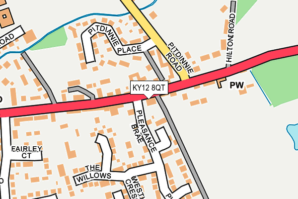 KY12 8QT map - OS OpenMap – Local (Ordnance Survey) KY12 8QT map - OS OpenMap – Local (Ordnance Survey)