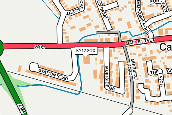 KY12 8QX map - OS OpenMap – Local (Ordnance Survey) KY12 8QX map - OS OpenMap – Local (Ordnance Survey)