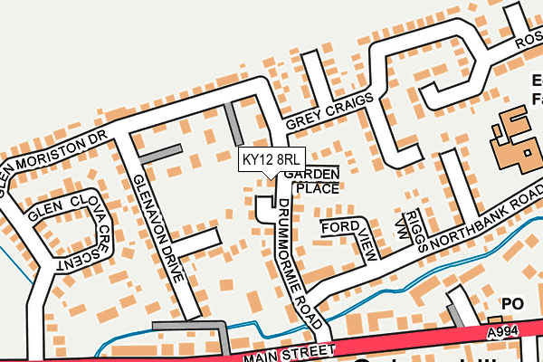 KY12 8RL map - OS OpenMap – Local (Ordnance Survey) KY12 8RL map - OS OpenMap – Local (Ordnance Survey)