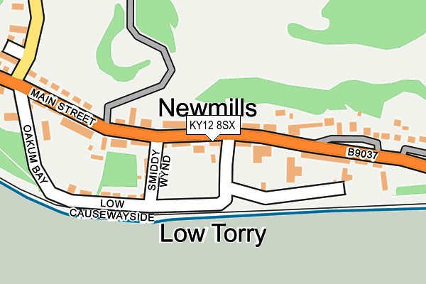 KY12 8SX map - OS OpenMap – Local (Ordnance Survey) KY12 8SX map - OS OpenMap – Local (Ordnance Survey)