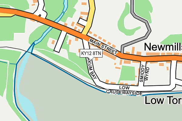 KY12 8TN map - OS OpenMap – Local (Ordnance Survey) KY12 8TN map - OS OpenMap – Local (Ordnance Survey)