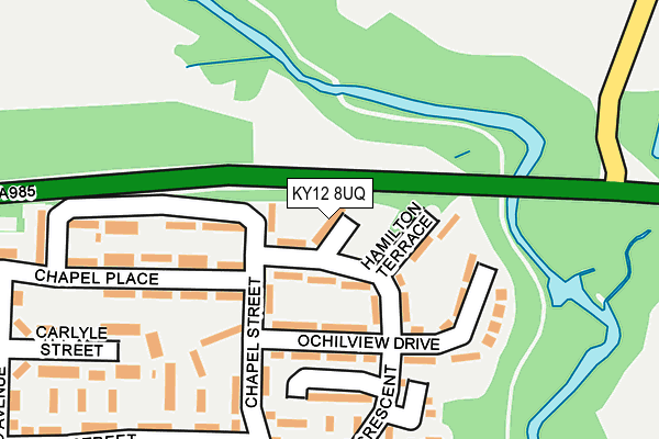 KY12 8UQ map - OS OpenMap – Local (Ordnance Survey) KY12 8UQ map - OS OpenMap – Local (Ordnance Survey)