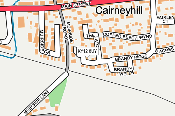 KY12 8UY map - OS OpenMap – Local (Ordnance Survey) KY12 8UY map - OS OpenMap – Local (Ordnance Survey)