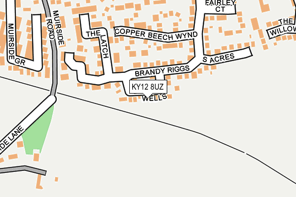 KY12 8UZ map - OS OpenMap – Local (Ordnance Survey) KY12 8UZ map - OS OpenMap – Local (Ordnance Survey)