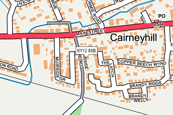 KY12 8XB map - OS OpenMap – Local (Ordnance Survey)