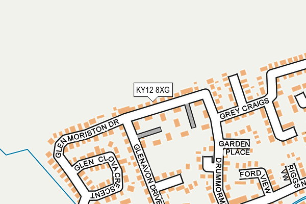 KY12 8XG map - OS OpenMap – Local (Ordnance Survey) KY12 8XG map - OS OpenMap – Local (Ordnance Survey)