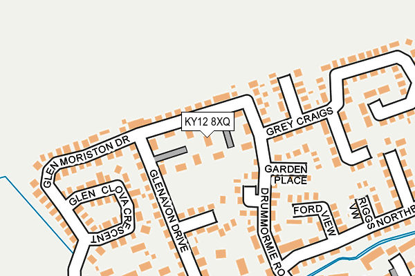 KY12 8XQ map - OS OpenMap – Local (Ordnance Survey) KY12 8XQ map - OS OpenMap – Local (Ordnance Survey)