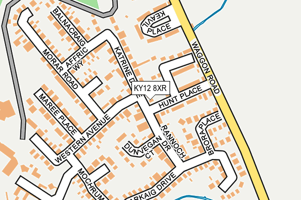 KY12 8XR map - OS OpenMap – Local (Ordnance Survey)