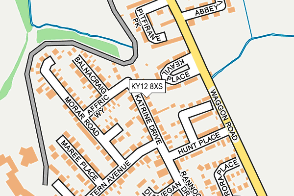 KY12 8XS map - OS OpenMap – Local (Ordnance Survey) KY12 8XS map - OS OpenMap – Local (Ordnance Survey)