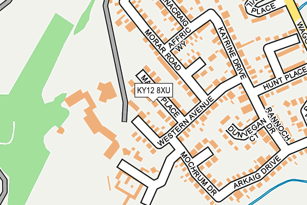 KY12 8XU map - OS OpenMap – Local (Ordnance Survey) KY12 8XU map - OS OpenMap – Local (Ordnance Survey)