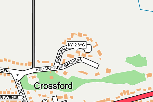 KY12 8YG map - OS OpenMap – Local (Ordnance Survey) KY12 8YG map - OS OpenMap – Local (Ordnance Survey)