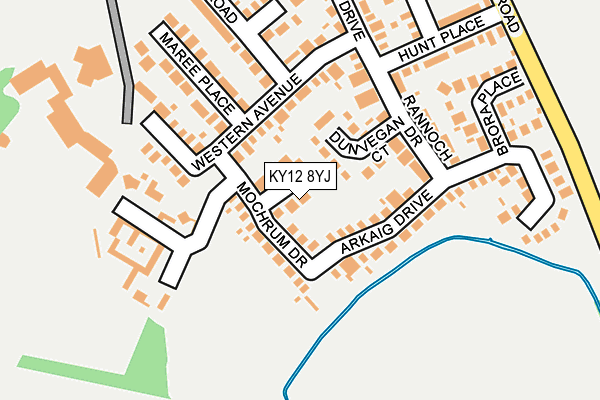 KY12 8YJ map - OS OpenMap – Local (Ordnance Survey) KY12 8YJ map - OS OpenMap – Local (Ordnance Survey)