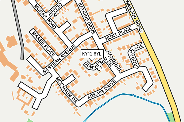 KY12 8YL map - OS OpenMap – Local (Ordnance Survey)