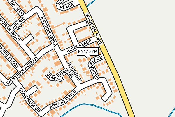 KY12 8YP map - OS OpenMap – Local (Ordnance Survey) KY12 8YP map - OS OpenMap – Local (Ordnance Survey)