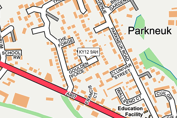 KY12 9AH map - OS OpenMap – Local (Ordnance Survey) KY12 9AH map - OS OpenMap – Local (Ordnance Survey)