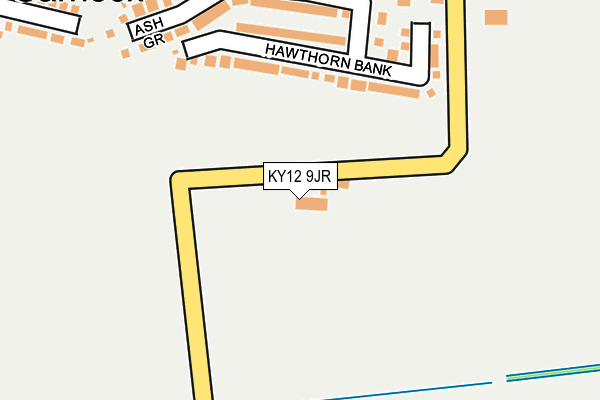 KY12 9JR map - OS OpenMap – Local (Ordnance Survey) KY12 9JR map - OS OpenMap – Local (Ordnance Survey)