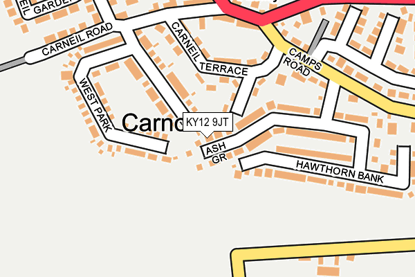 KY12 9JT map - OS OpenMap – Local (Ordnance Survey) KY12 9JT map - OS OpenMap – Local (Ordnance Survey)