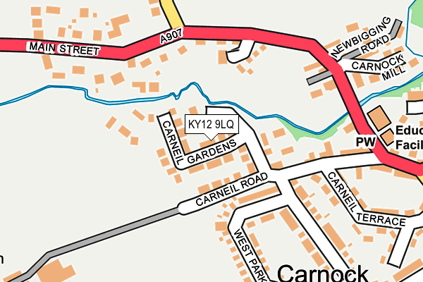 KY12 9LQ map - OS OpenMap – Local (Ordnance Survey) KY12 9LQ map - OS OpenMap – Local (Ordnance Survey)