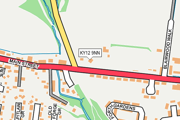 KY12 9NN map - OS OpenMap – Local (Ordnance Survey) KY12 9NN map - OS OpenMap – Local (Ordnance Survey)