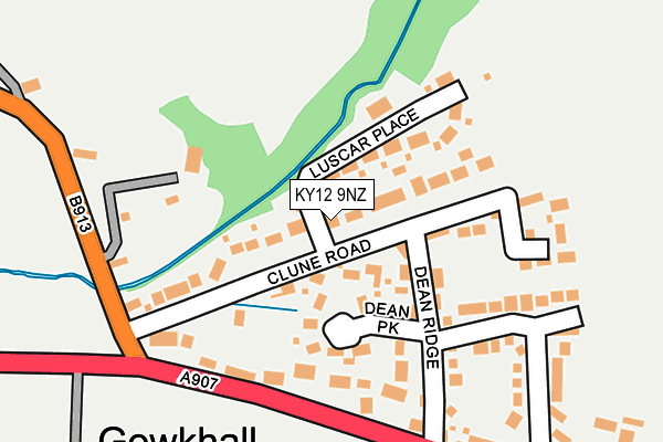 KY12 9NZ map - OS OpenMap – Local (Ordnance Survey) KY12 9NZ map - OS OpenMap – Local (Ordnance Survey)