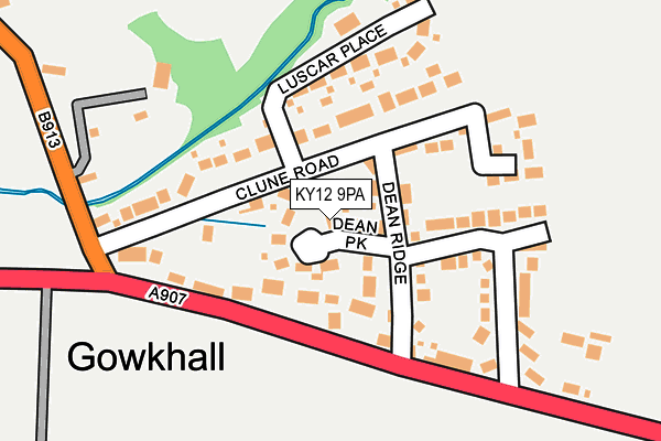 KY12 9PA map - OS OpenMap – Local (Ordnance Survey) KY12 9PA map - OS OpenMap – Local (Ordnance Survey)