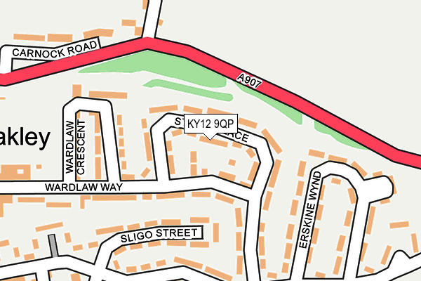 KY12 9QP map - OS OpenMap – Local (Ordnance Survey) KY12 9QP map - OS OpenMap – Local (Ordnance Survey)