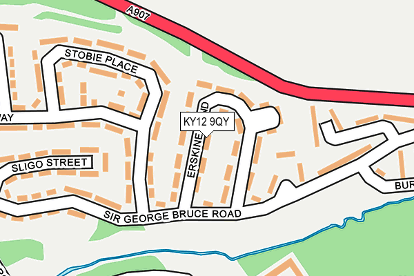 KY12 9QY map - OS OpenMap – Local (Ordnance Survey) KY12 9QY map - OS OpenMap – Local (Ordnance Survey)