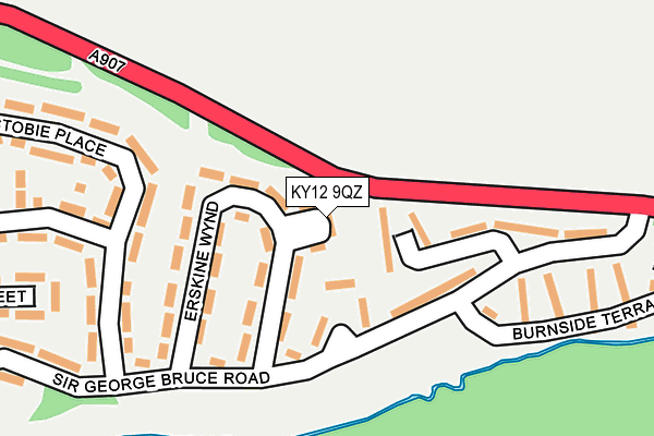 KY12 9QZ map - OS OpenMap – Local (Ordnance Survey)
