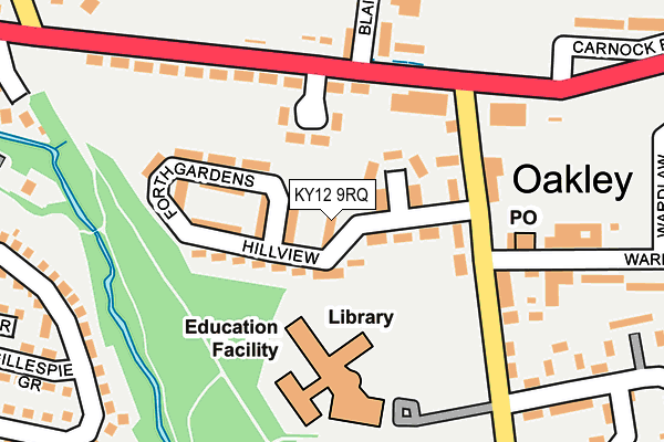 KY12 9RQ map - OS OpenMap – Local (Ordnance Survey) KY12 9RQ map - OS OpenMap – Local (Ordnance Survey)