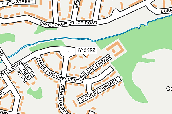 KY12 9RZ map - OS OpenMap – Local (Ordnance Survey) KY12 9RZ map - OS OpenMap – Local (Ordnance Survey)