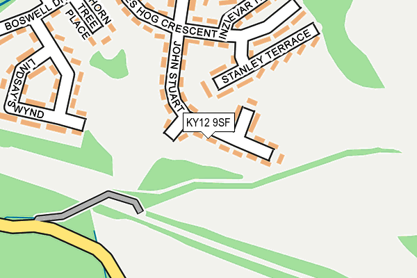 KY12 9SF map - OS OpenMap – Local (Ordnance Survey) KY12 9SF map - OS OpenMap – Local (Ordnance Survey)